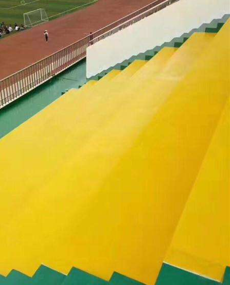 新邵球场台阶翻新修补改造